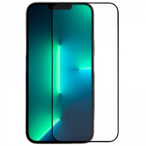 Protector de tela de vidro temperado COOL para iPhone 13 / 13 Pro (FULL 3D Negro) D