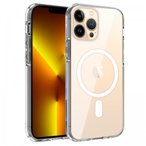 Carcaça COOL para iPhone 13 Pro Max magnético transparente D