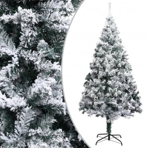 Árvore de Natal artificial com neve PVC verde 300 cm D