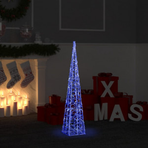 Cone de luz LED acrílico azul decorativo 90 cm D