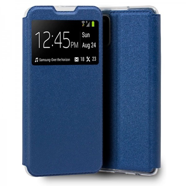 Fundação COOL Capa de Flip para Samsung A037 Galaxy A03s Luz Azul D