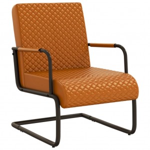 Cadeira voadora de couro sintético marrom D