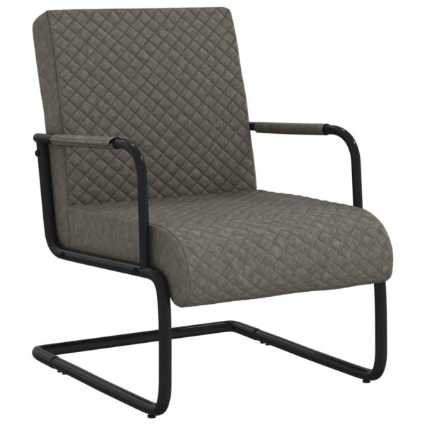 Cadeira voadora de couro sintético cinza D