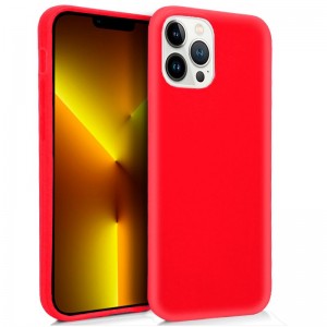 Fundação COOL Silicone para iPhone 13 Pro Max (vermelho) D