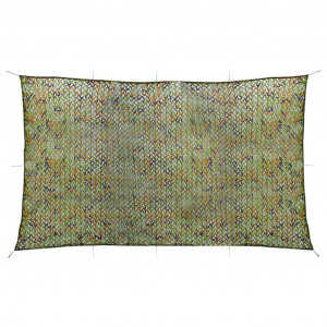 Red de camuflaje con bolsa de almacenamiento verde 2x7 m D