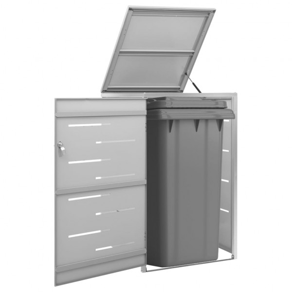 Cobertizo contenedor basura individual acero inox 69x77.5x115cm D