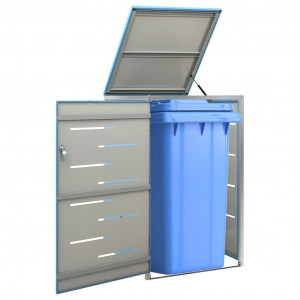 Container de lixo individual de aço inoxidável 69x77.5x115cm D