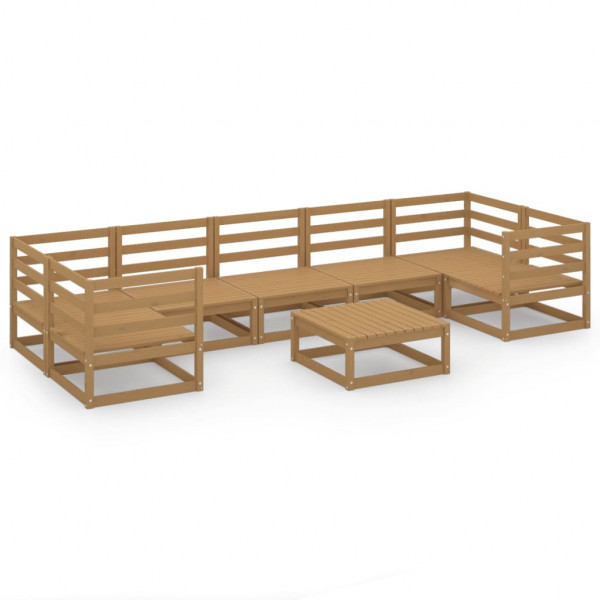 Mobiliário de jardim de madeira maciça de pinho D