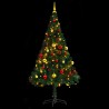 Árvore de Natal artificial pré-iluminada + enfeites 150cm verde 2