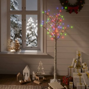 Árbol de Navidad LED de colores sauce interior exterior 1.5 m D