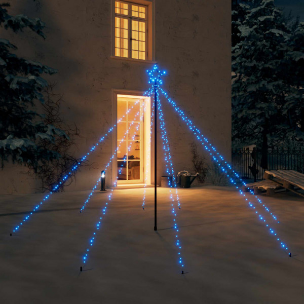 Luzes de árvore de Natal interiores 400 LED azul 2,5 m D