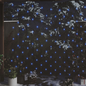 Red de luces de Navidad 306 LEDs azul 3x3 m interior/exterior D