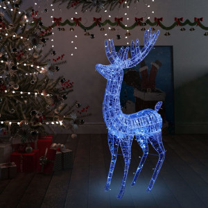 Reno navideño acrílico XXL 250 LEDs azules 180 cm D