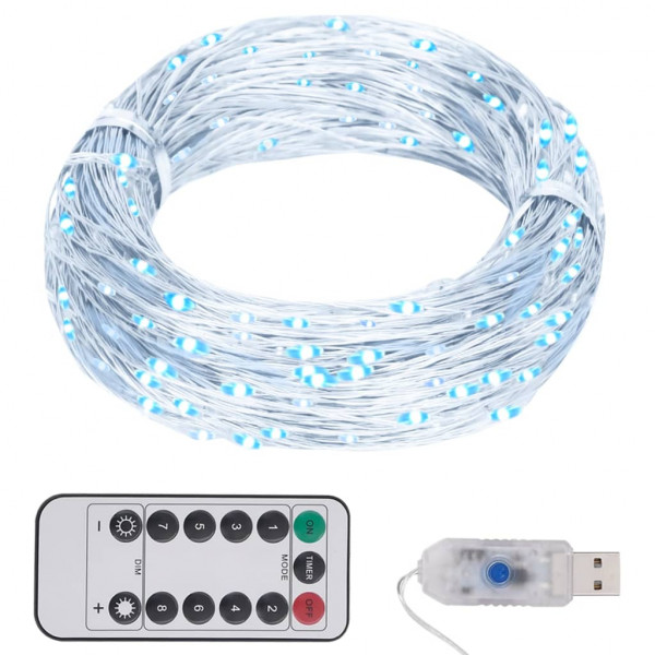 Tira de luzes com 300 LED PVC branco frio 30 m D