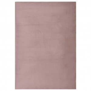 Tapete de cabelo sintético de coelho rosa envelhecido 180x270 cm D