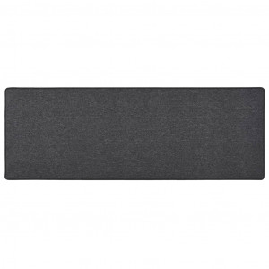 Alfombra de pasillo gris antracita 50x150 cm D