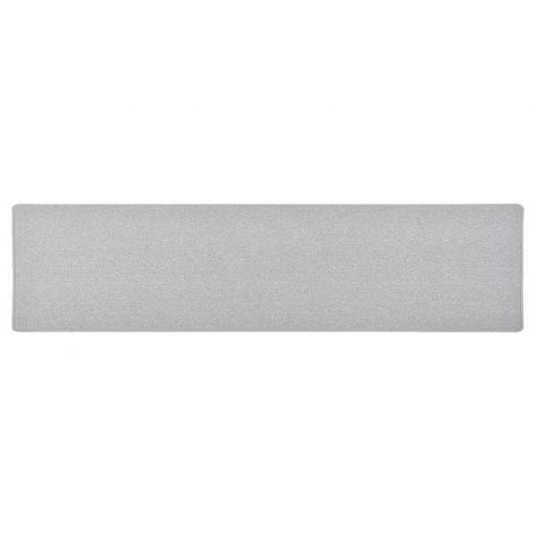 Alfombra de pasillo gris claro 50x200 cm D