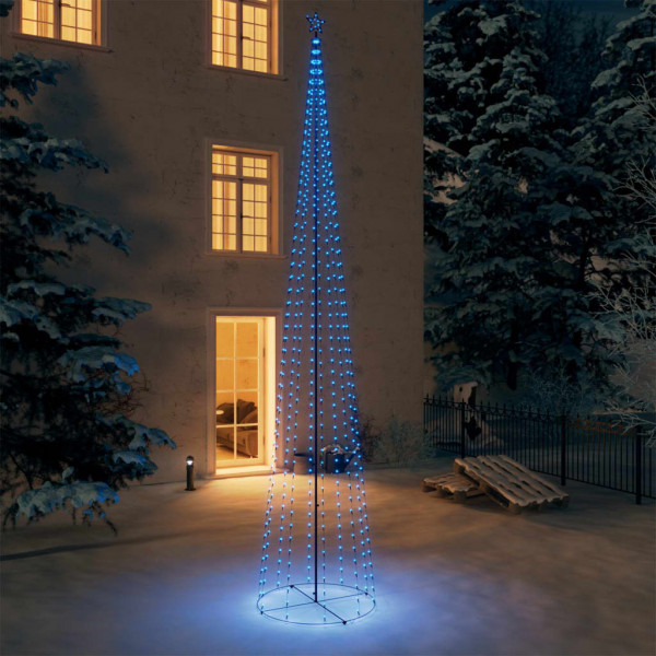 Árvore de Natal cone 752 LEDs azul 160x500 cm D
