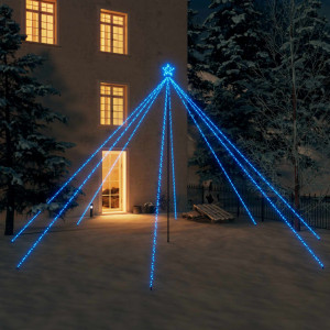 Luzes de árvore de Natal interiores 800 LED azul 5 m D