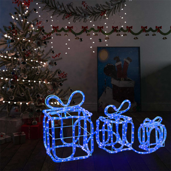 Cajas de regalo adorno navideño 180 LED interior y exterior D