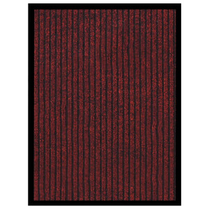 Felpudo de rayas rojo 40x60 cm D