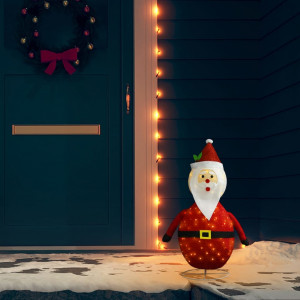 Papá Noel de Navidad decorativo con LED tela lujosa 60 cm D