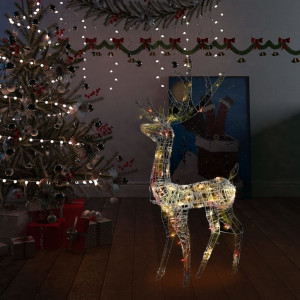Adorno de reno de Navidad acrílico de colores 140 LEDs 120 cm D