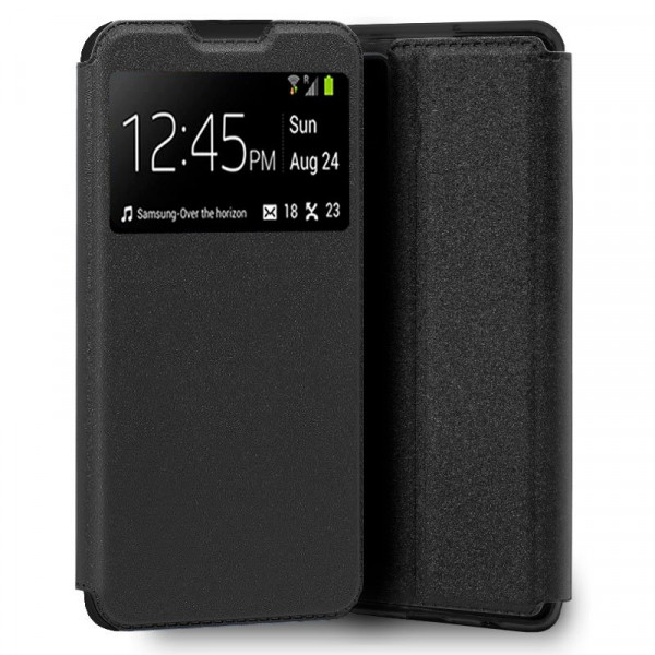 Fundação COOL Capa de Flip para ZTE Lâmina V30 Vita Liso Preto D