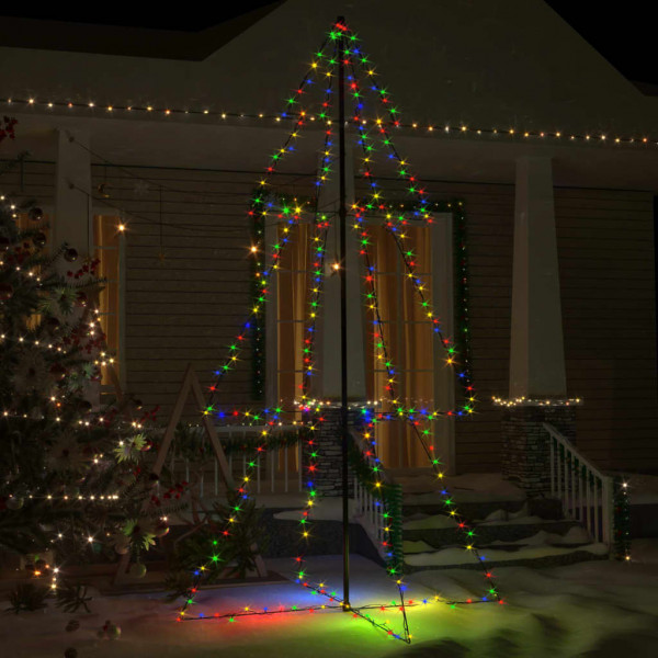 Árvore de Natal 300 luzes LED interior e exterior 120x220 cm D