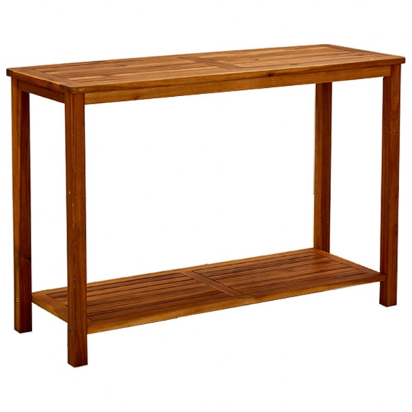 Mesa consola de jardim madeira maciça de acacia 110x40x75 cm D