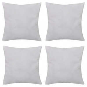 4 fundas blancas para cojines de algodón. 50 x 50 cm D