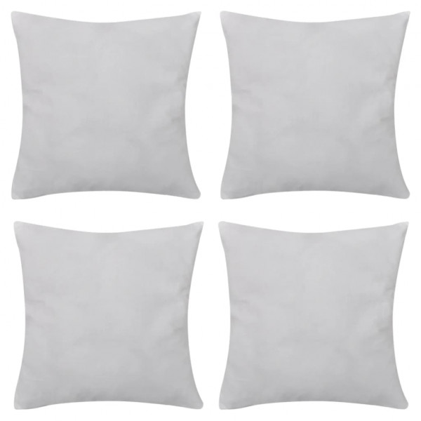 4 fundas blancas para cojines de algodón. 50 x 50 cm D