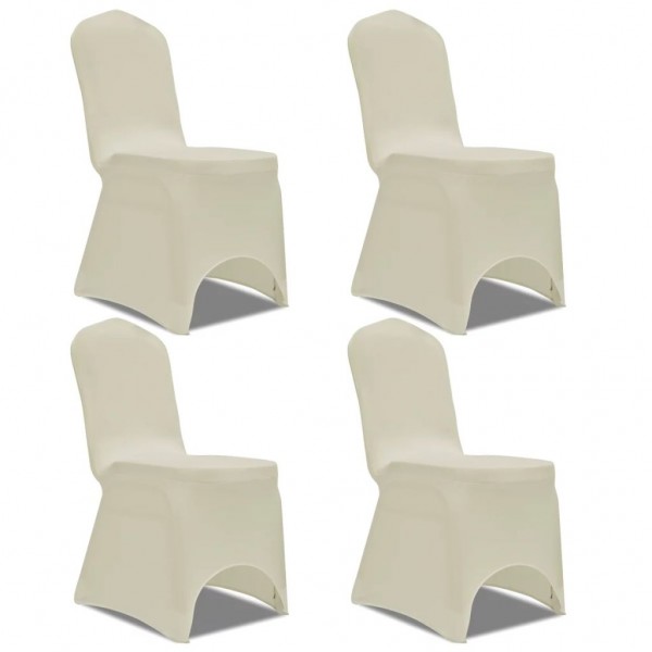 Funda para silla elástica 4 unidades crema D