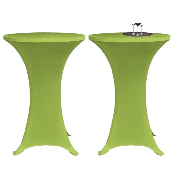 Funda elástica para mesa 2 unidades 60 cm verde D