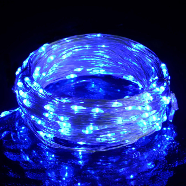 Guirnalda de micro luces LED 8 funciones 40 m 400 LED azul M 2