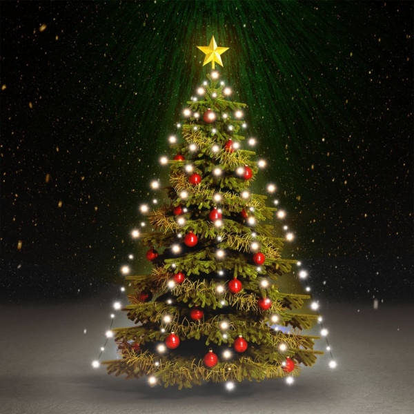 Rede de luzes de árvore de Natal 180 LEDs branco frio 180 cm D