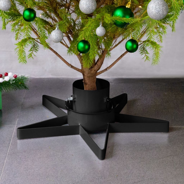 Suporte para árvore de Natal preto 47x47x13,5 cm D
