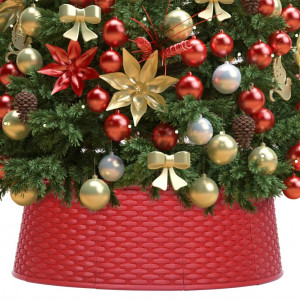 Falda del árbol de Navidad roja Ø65x19.5 cm D