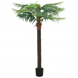 Palmeira fénix artificial com poteiro verde de 215 cm D