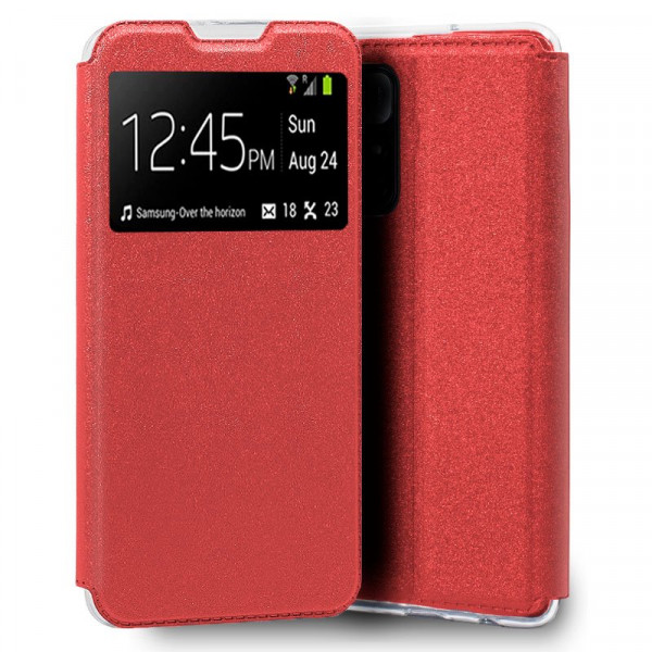 Fundação COOL Capa de Flip para Xiaomi Poco M4 Pro 5G / Redmi Nota 11S 5G Red Lise D