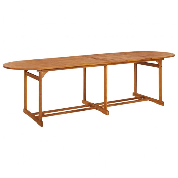 Mesa de comedor jardín 280x90x75 cm madera maciza de acacia D