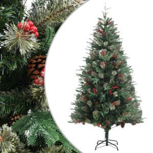 Árvore de Natal e abacaxi verde PVC e PE 195 cm D