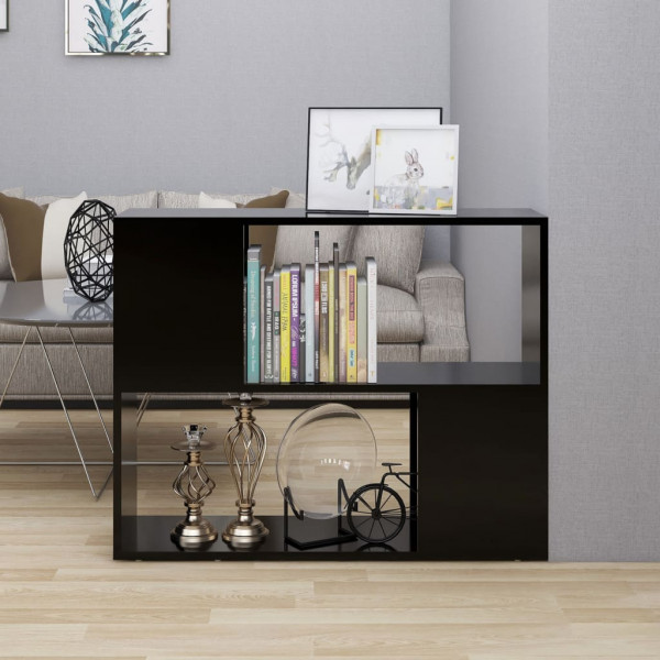 Mueble para TV madera contrachapada negro 80x24x63 cm D