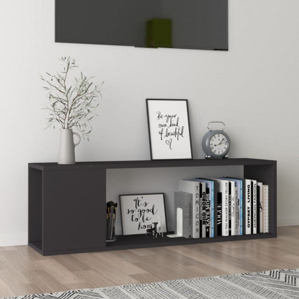 Mueble para TV de aglomerado gris 100x24x32 cm D