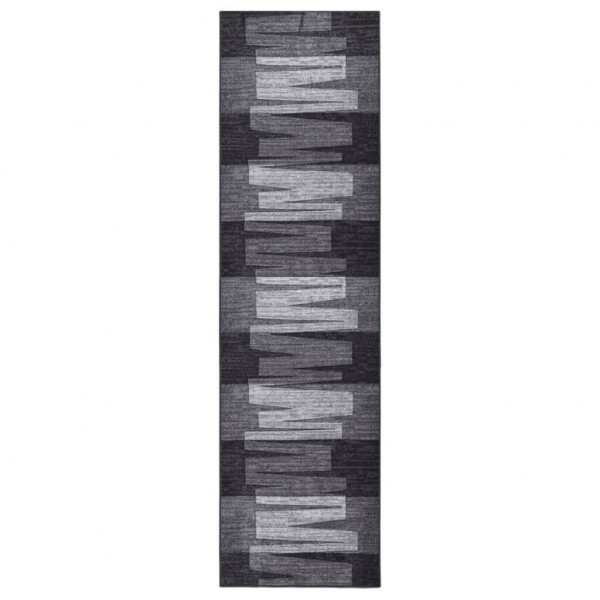 Alfombra de pasillo antideslizante gris antracita 67x250 cm D