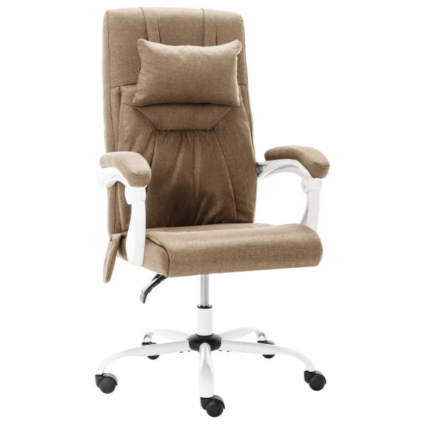 Cadeira de massagem de escritório de tecido cinza-maio D