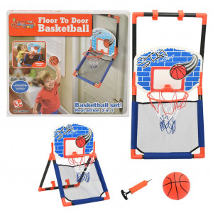 Set baloncesto infantil multifuncional suelo y pared D