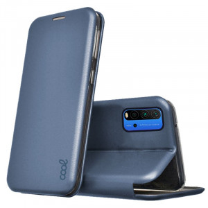 Funda COOL Flip Cover para Xiaomi Pocophone M3 / Redmi 9T Elegance Azul D