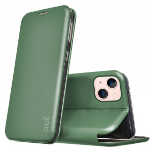 Fundação COOL Flip Cover para iPhone 13 Elegância Verde D