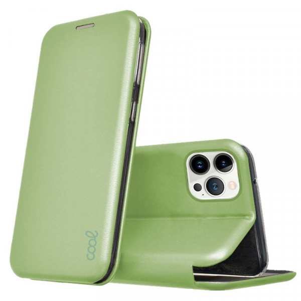 Fundação COOL Flip Cover para iPhone 13 Pro Elegance Pistacho D